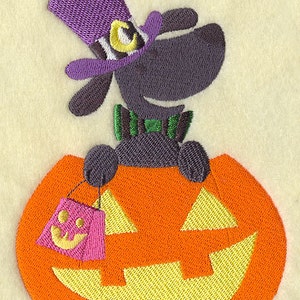 Russel O Lantern Embroidered Waffle Weave Hand/Dish Towel image 1