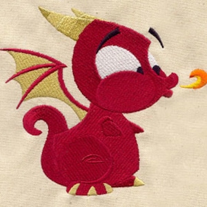 AdorabileDragon ricamato a nido d&#39;ape asciugamano/asciugamano da cucina