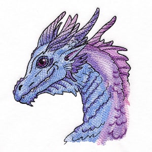 Asciugamano da cucina/asciugamano da cucina con ricamo a nido d&#39;ape con drago blu viola