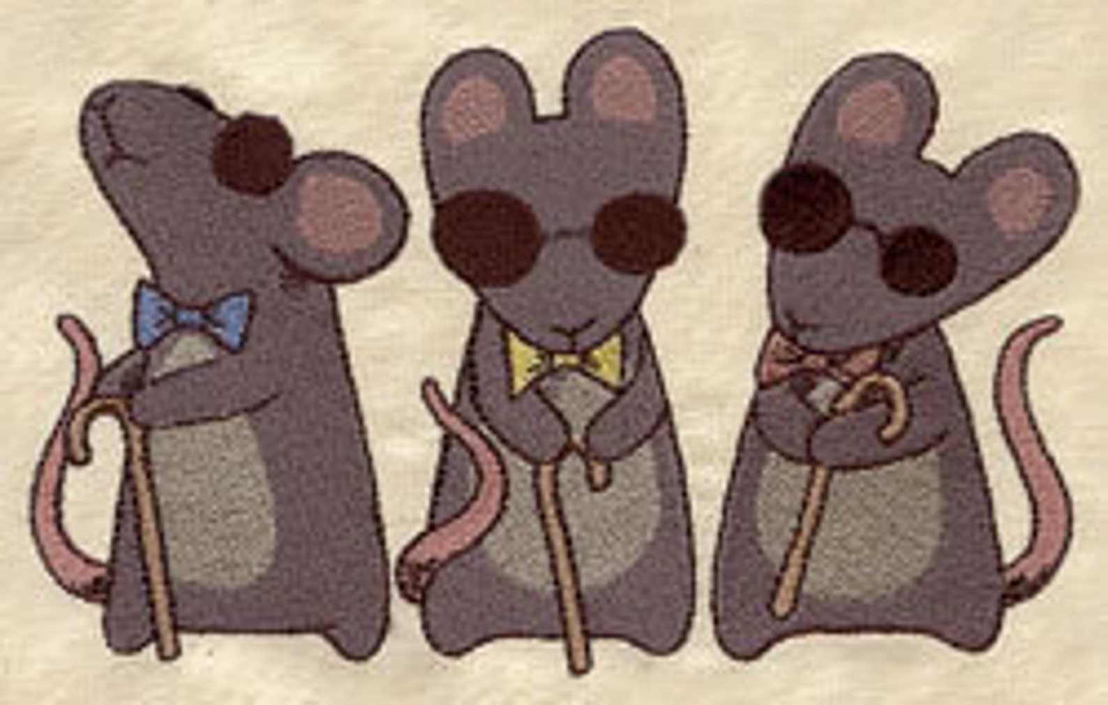 Three mice. Мышь на полотенце рисунок.