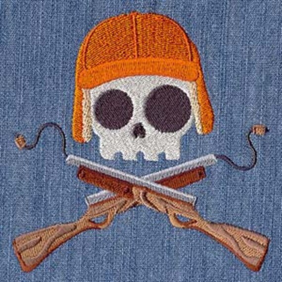 Hunter Skully Embroidered Waffle Weave Hand/Dish Towel Hunter Skully Embroidered Waffle Weave Hand/Dish Towel