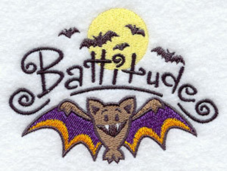 Battitude Embroidered Waffle Weave Hand/Dish Towel image 1