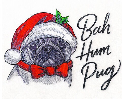 Bah hum pug slippers best sale