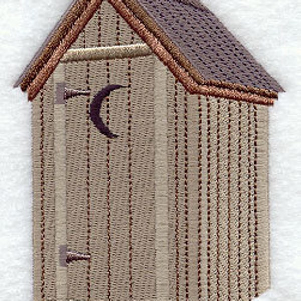 Outhouse Embroidered Waffle Weave Hand/Dish Towel