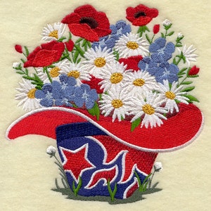 American Cowboy Bunch bestickt Waffel Weave Hand / Geschirrtuch