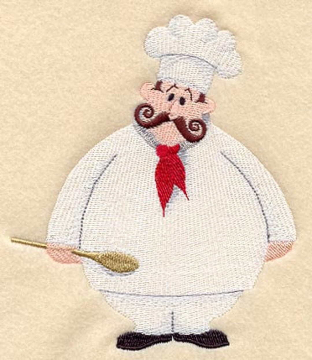 Chef With Spoons Embroidered Waffle Weave Hand/dish Towel - Etsy
