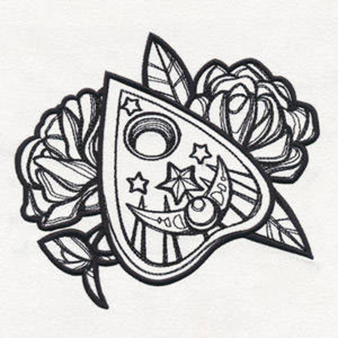 Wigi Wigi Wigit Ouija Board Planchette Embroidered Waffle Etsy