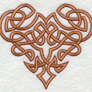 Celtic Knot Heart Embroidered Waffle Weave Hand/Dish Towel