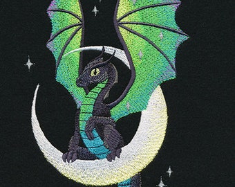 Lunar DragonEmbroidered waffle weave Hand/Dish Towel