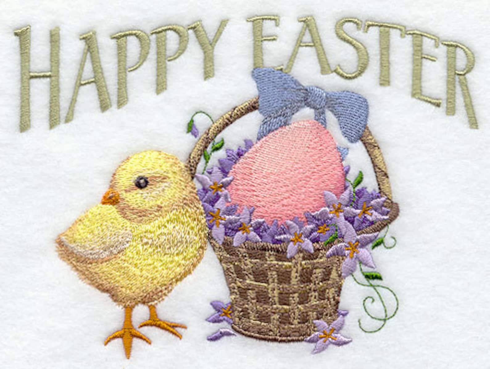 Easter chick towel
