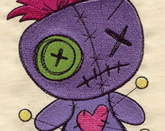 Voodoo Doll - Who Has The Power of Voodoo, You Do, Who Do Embroidered Waffle Weave Hand/Dish Towel