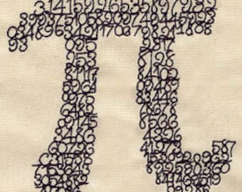 Pi 3.14 Embroidered Waffle Weave Towel