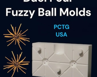 Molde para mini bolas peludas Molde para dados peludos de doble vertido para Crappie