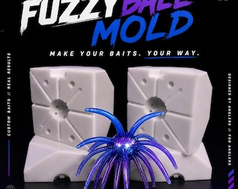 Fuzzy Ball Mold fishing bait mold | Coike Style Fishing Lure Mold | Soft Plastic Fishing Mold