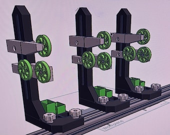 Soporte para rodillo de enrollado de cañas de pesca (solo archivo STL 3D)