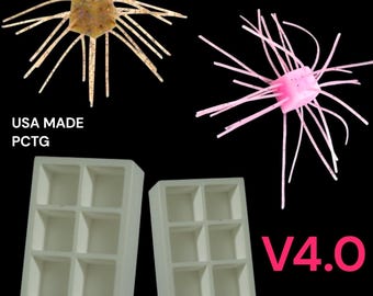 Molde para dados de peluche de 1/2 pulgada, 6 unidades por molde.