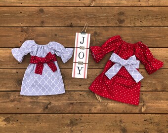 matching christmas dresses for siblings