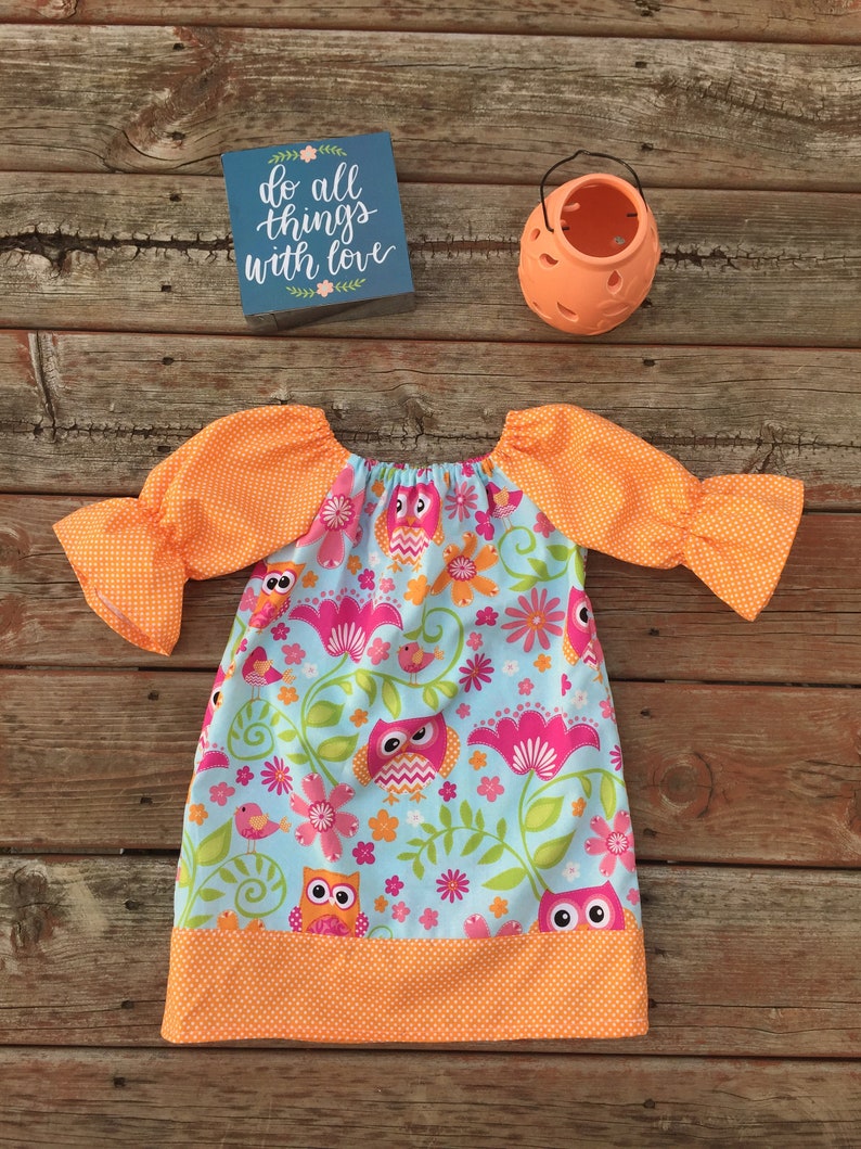 orange birthday dress