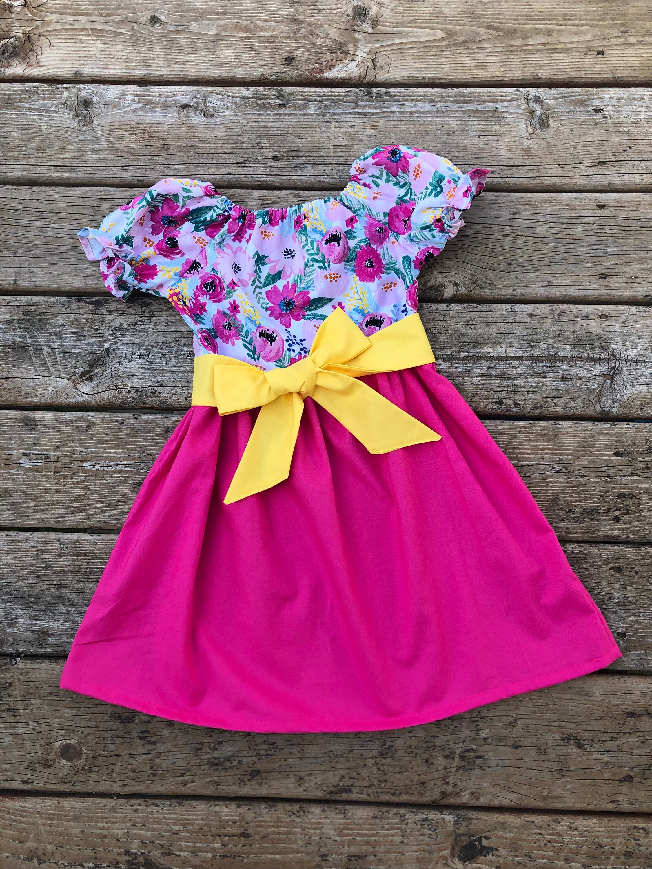 strapless open back dress Girls Pinafore Dress for little girls, mint spring dress, pink, yellow  dresses