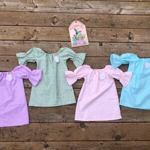 Girls Easter Dress Pink Lilac Aqua Mint Shabby Chic 3 6 12 18 24 2t 3t 4t 5/6 7/8 9/10 Spring Pictures Sister Sibling Outfits Matching