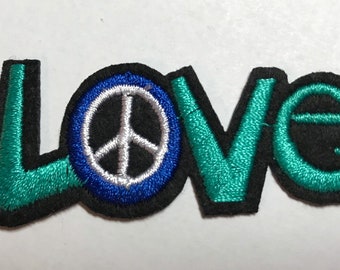 LOVE Peace Iron on patch VSCO for clothing backpacks Face Mask Patch