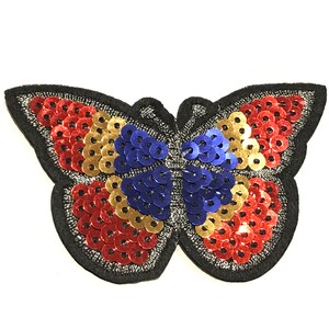 Sequin Butterfly Iron on Patch for backpacks and clothing