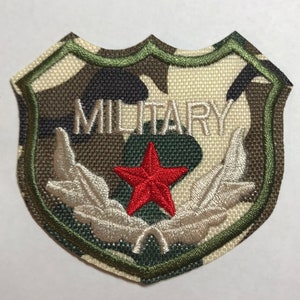Military badge Iron on Patch Appliqué for Backpacks or Clothing VSCO face mask patch