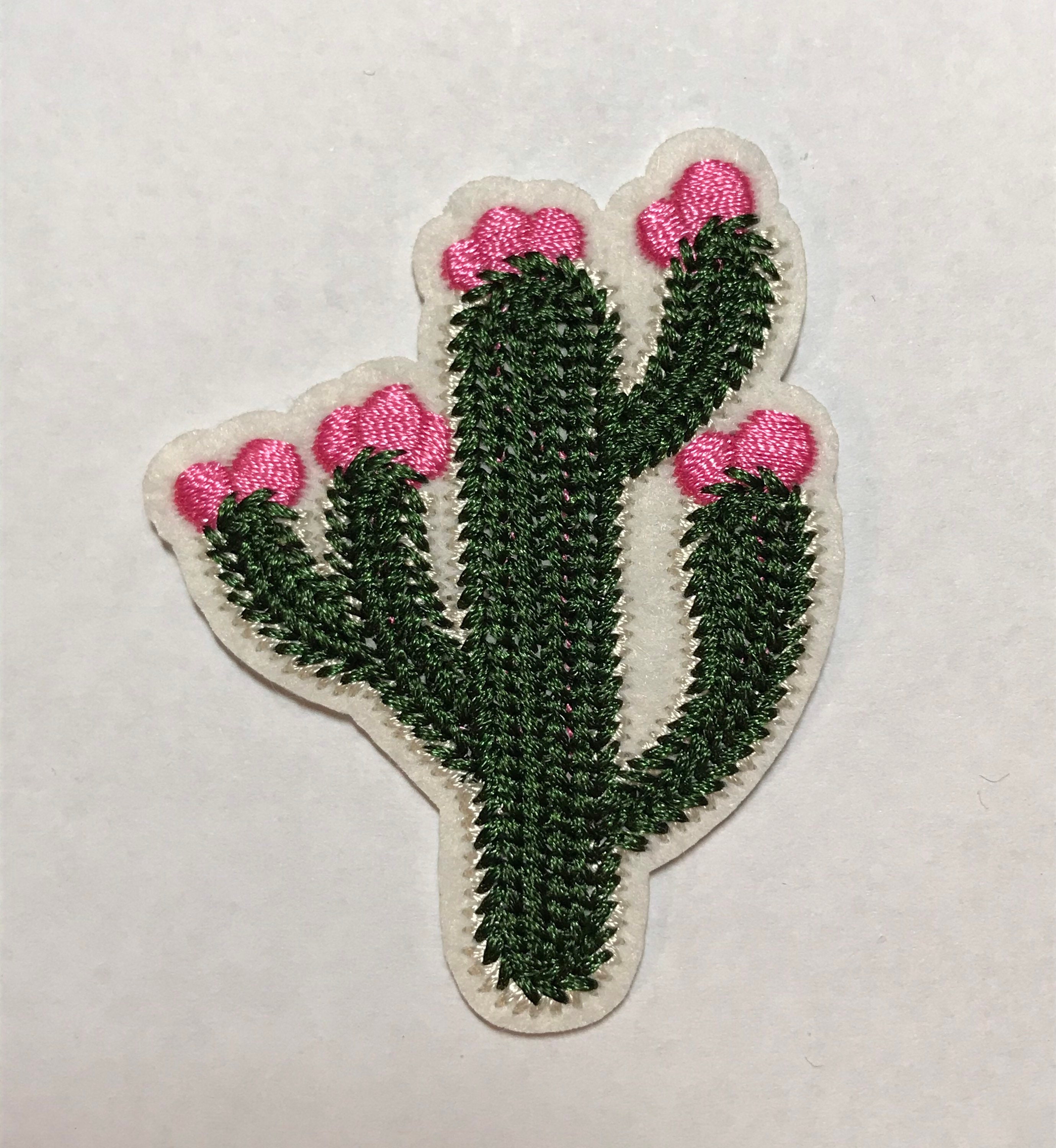 QLP 22pcs 0.9-3.6Inch Cactus Iron-on Embroidered Patches Clothing Paste for  Clothes Bag Pants