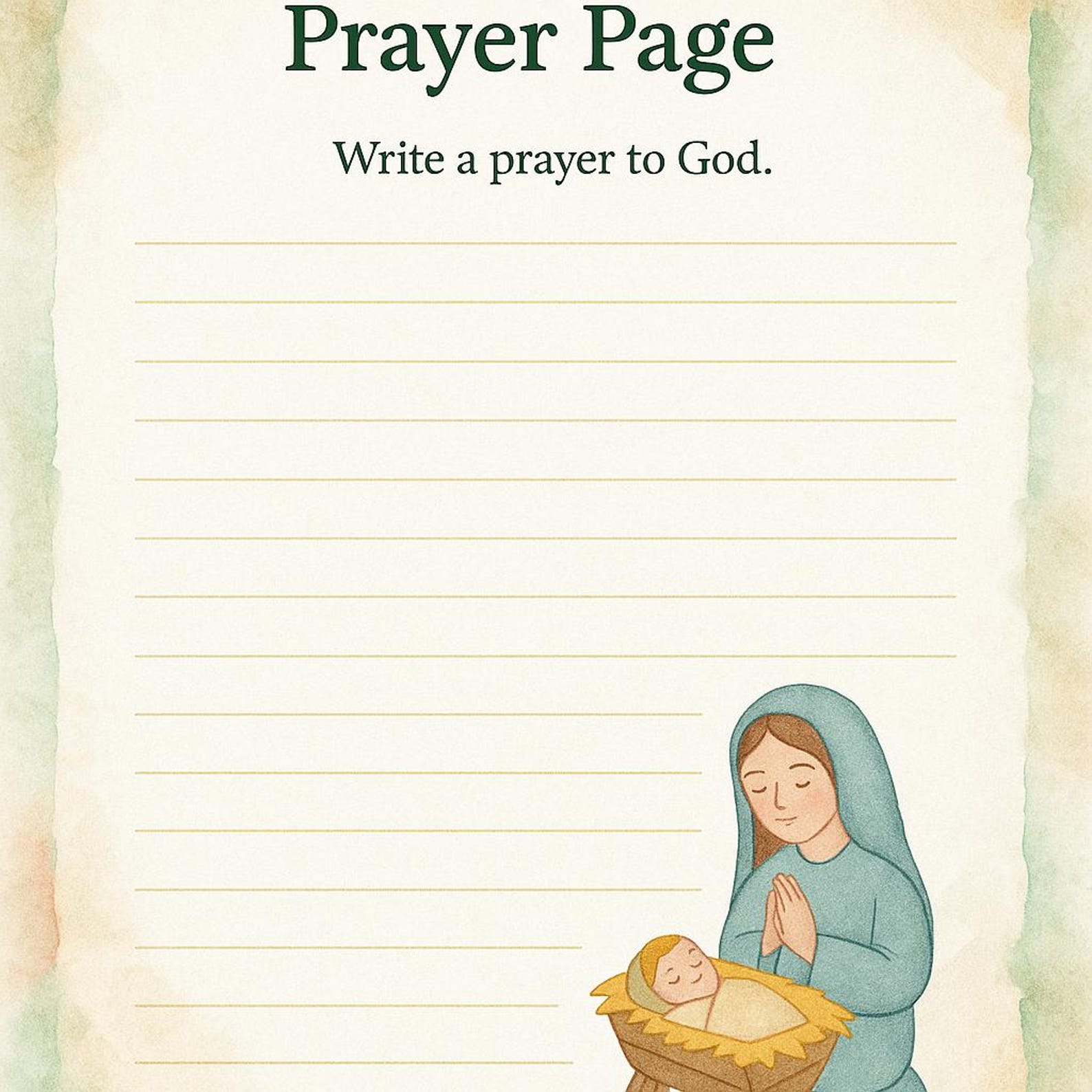 Printable Nativity Activity Pack: Christmas Bible Coloring Pages (PDF ...