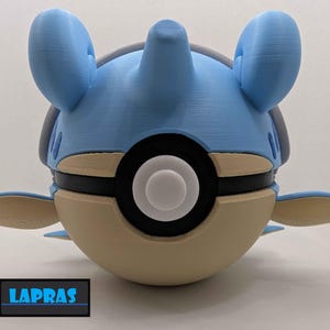 Lapras Pokéball | Custom 3D Printed Pokémon Replica | Collector’s Shelf Display