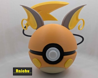 Raichu Pokéball | 3D Printed Electric-Type Fan Art Collectible