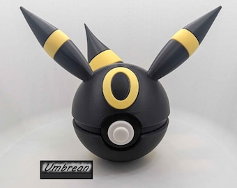 Nachtara Pokéball | 3D Gedrucktes Dark-Art Fan Art Sammlerstück