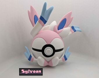 Sylveon Pokéball | 3D Printed Fairy-Type Display