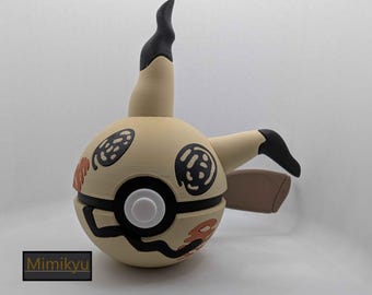 Mimikyu Pokéball Ornament | 3D Printed Spooky Fan Art With Stand