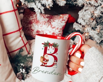 Gepersonaliseerde kerstmok, aangepaste kerstmok, cadeau geheime kerstman, koffiekopje kerst, aangepaste naammok, Merry Christmas-mok, kerstmok