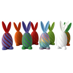 Juguete sensorial con forma de huevo de Pascua, impreso en 3D, antiestrés, cesta de Pascua, regalo sensorial