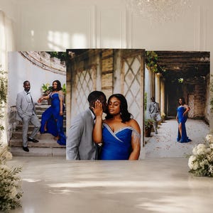 Set of 3 Photo Boards - Lifesize Photo - Wedding Photo Arch - Photo with a stand - Photo Backdrop - Large Arched Photo - Custom Backdrop