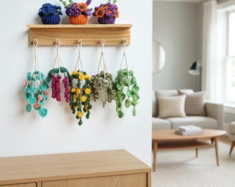 Plant Crochet Pattern Bundle, Car Hanging Decor (PDF Pattern)