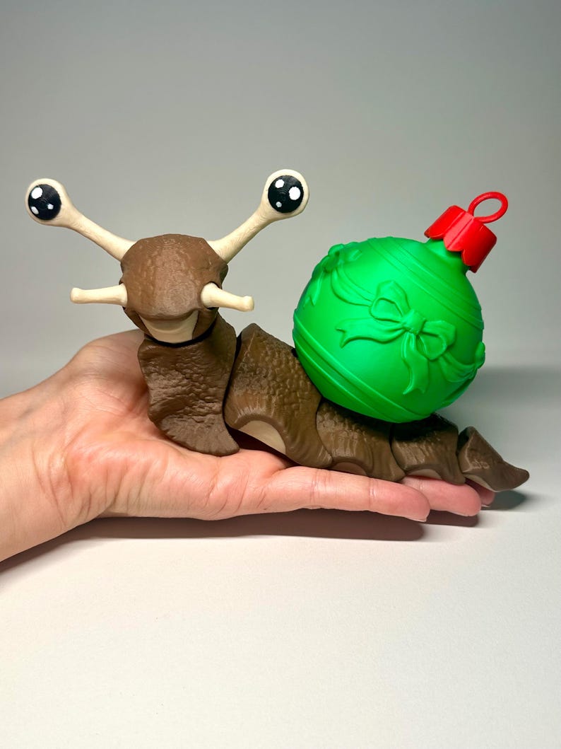 Articulated Snail Toy – 3D Printed Flexi Fidget Desk Pet - Etsy