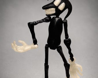 Articulated Cartoon Dog Horror Toy – Glow in Dark Desk Decor (Trevor Henderson Inspired)