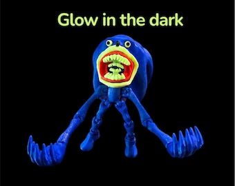 Shin Super Sonic Glow in Dark 3D Printed Atriculated Horror Figure