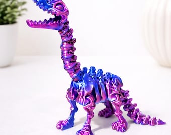Dinosaurio con esqueleto articulado – Juguete de escritorio flexible con forma de dinosaurio impreso en 3D