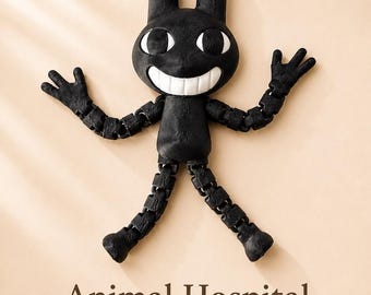 Animal Hospital Stalker Articulated Figure, Horror Desk Companion, 3D Printed Toy