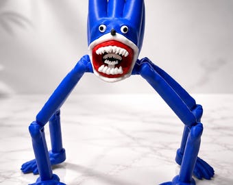 Shin Super Sonic  Atriculated 3D Printed Horror Monster Figure