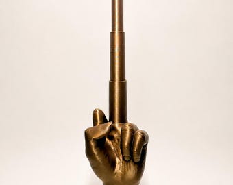 Collapsing Middle Finger - 3D Printed Funny Gift- Desk Toy