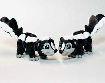 Zorrillo articulado – Juguete impreso en 3D – Juguete flexible de escritorio – Decoración animal