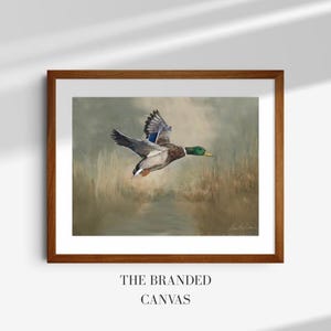 Mallard Duck Print: Wildlife Art, Rustic Country Decor (Digital Download)