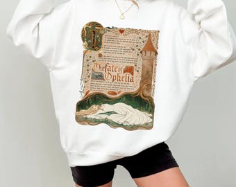 Inspired Pop Culture Keep It 100 Land Sea Sky Shirt | Fate of Ophelia TS T-Shirt, Retro Bookcore Graphic Tee, Gift for Fan