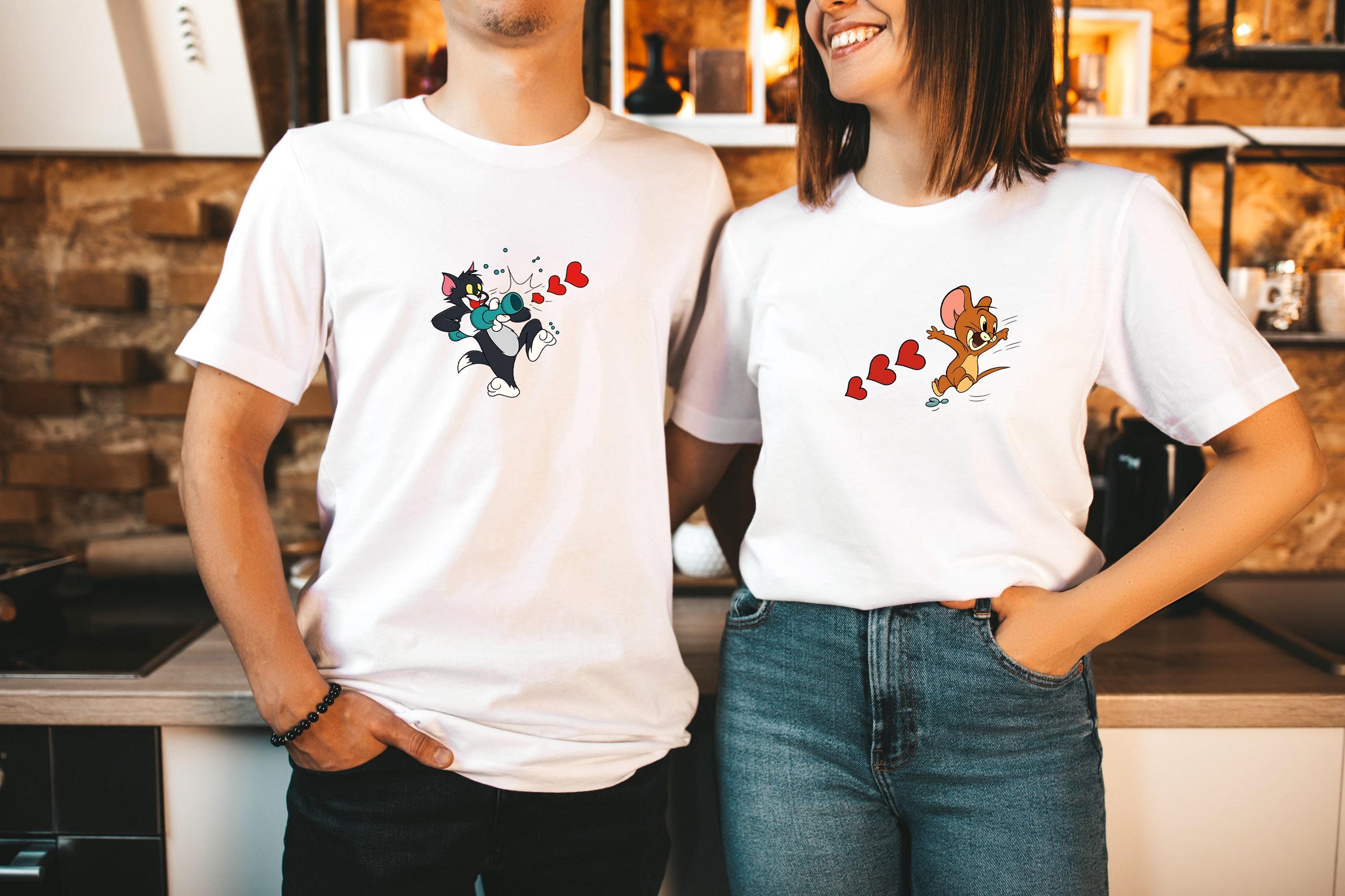 Discover Valentines Day Couple Shirt, Funny Matching Couple T-Shirt, Romantic Gift For Her and Him