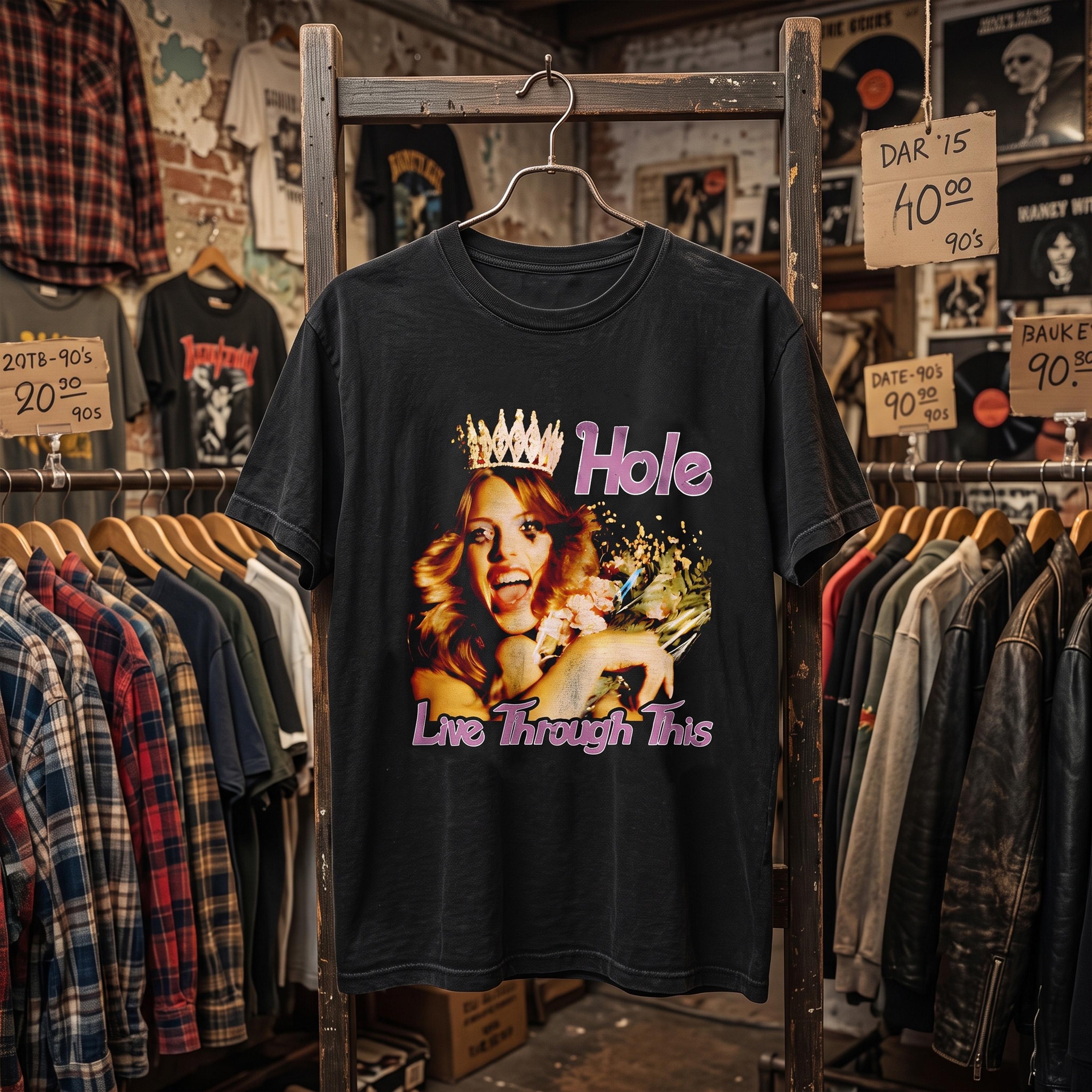 Hole T Shirt Live Through This - Etsy
